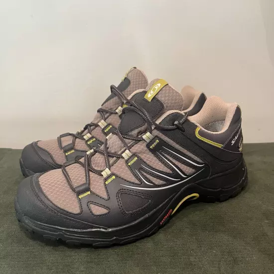 Salomon Ellipse GTX Gore-Tex 373291 Hiking Running Shoes Women's 7 Brown/Tan