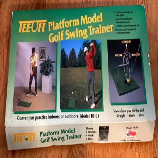 Vintage Tee-Off Golf Practice Aid Model T0-01 Complete! Free Shipping!