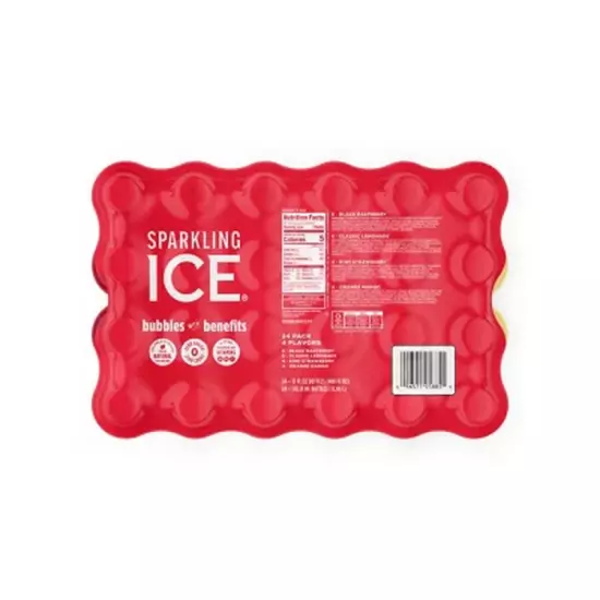 Sparkling Ice Red Variety Pack, 17 Fl Oz, 24 Pk