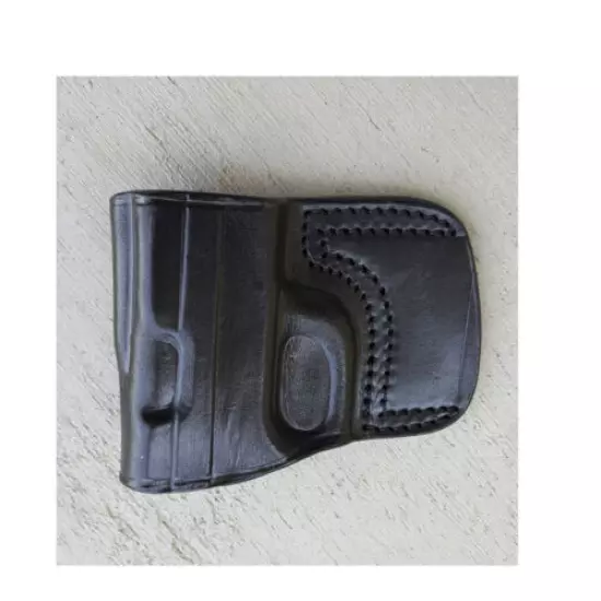 Tagua Black Leather Belt Slide Holster For Ruger LC-9 LC9 # BSH-060 Right Hand 