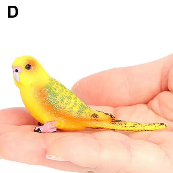 Parrot Animal Mod Budgie Parrot Bird Figurine Parakeet Birds Garden Orname D1P0