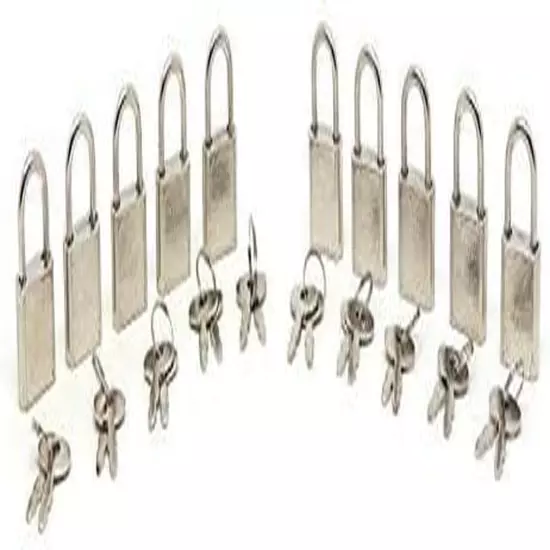 Mini Padlocks Luggage Locks (10 Pack)