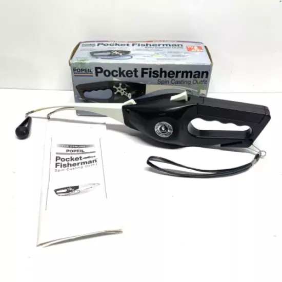 Ronco Popeil Original Pocket Fisherman Spin Casting Outfit 2005 With Box Manual