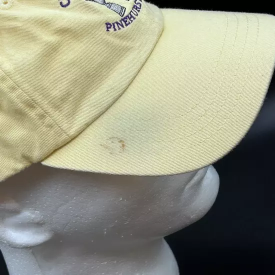 2014 U.S. Open Golf Hat Yellow Cotton Adult Adj Imperial USGA Pinehurst #2 Used