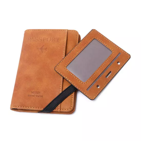 Passport Holder Cover with Card Slot Wallet Case Travel Must Have RFID Blocking