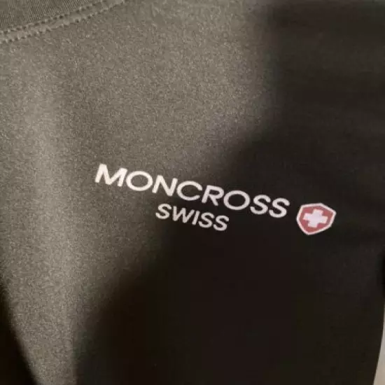 Moncross Swiss Womens Size S Base Layer Performance Top in Black-NEW