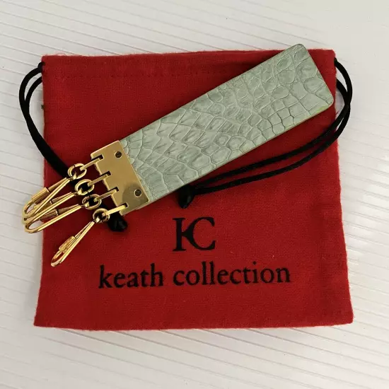 NEW Genuine Farm Raised Alligator Crocodile Leather Keyring Multi Ring Keychain