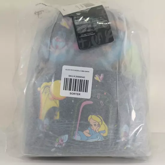 Loungefly Disney Alice In Wonderland Glow In The Dark Characters Mini Backpack