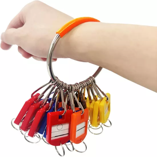 Portable Key Organizer, Key Organizer Keychain with 30 Individual Spring Hooks a