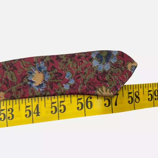 Ketch Red Floral Paisley Art Print Necktie Tie 3.5" x 58"