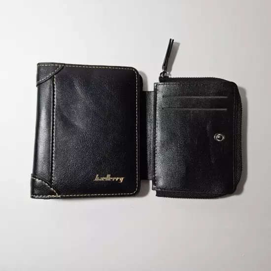 Baellerry Black Men's /Women's Wallet Faux Leather