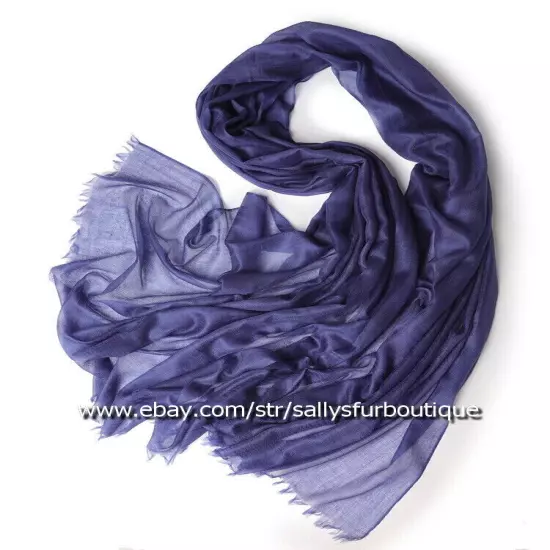 Sallys Pure Mongolian Cashmere 300s Wrap Shawl Ring Scarf Thin Soft 230 * 100 cm