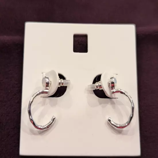 Lot / Set of 3 Variety Jewelry Earrings Silver Tone #9051