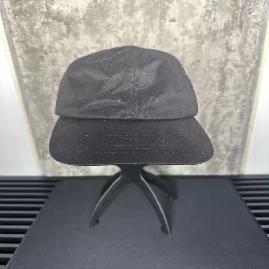 Plain Black Hat Cap OS Adjustable 