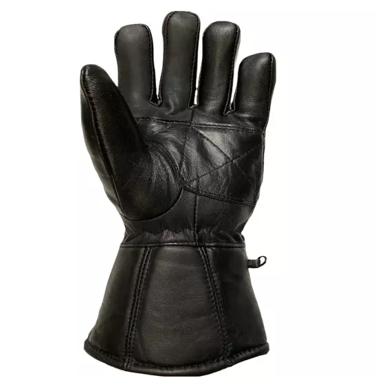  Motorcycle leather Premium gloves Winter Biker Sheep Gauntlet Thinsulate 