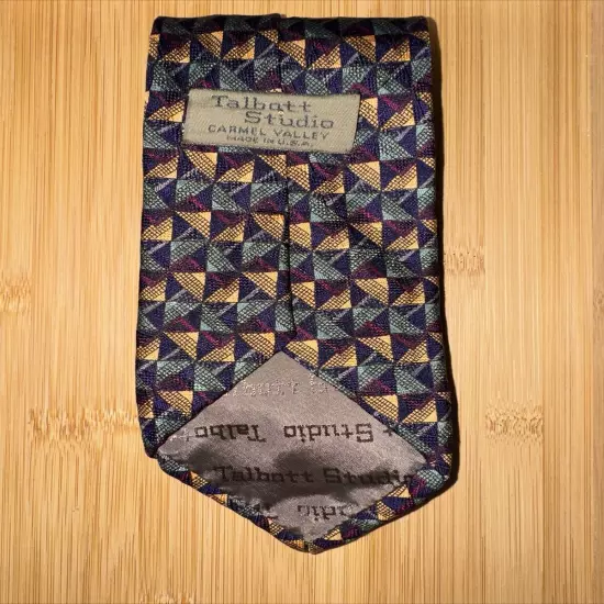 Robert Talbott Studio Carmel Valley Abstract Geometric Silk Tie - 60L 3.5W