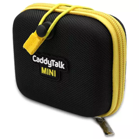 Caddytalk Mini Golf Rangefinder Distance Meter Measuring Case Pouch Black/Yellow