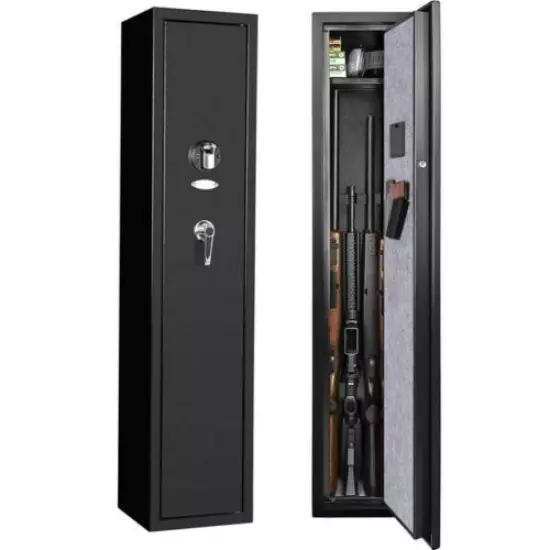 INCLAKE Gun Safes for Rifles and Shotguns, Metal Fireproof Biometric Fingerprint