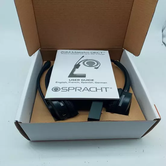 Spracht ZuM Maestro DECT Binaural Over The Head Headset Black HS2019