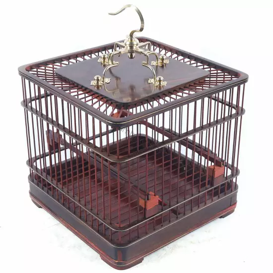 Bird Cage Bird Aviary Small Birds Canary Parakeet Finches Wooden Indoor &Outdoor