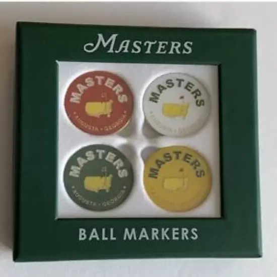 Masters ball markers 4 pack 2022 masters golf augusta national new