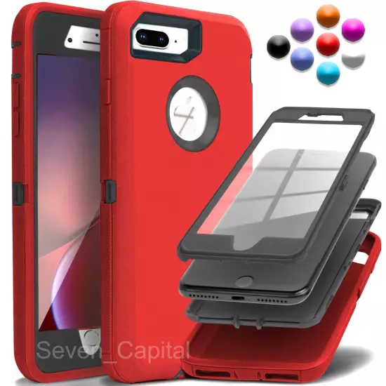 For iPhone 6 7 8 Plus SE 2 3 Protective Shockproof Cover Case + Screen Protector