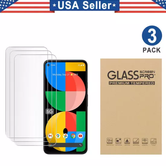 3PK Tempered Glass Screen Protector Google Pixel XL 3 4 5 6 7 7a 8a 8 9 Pro Fold