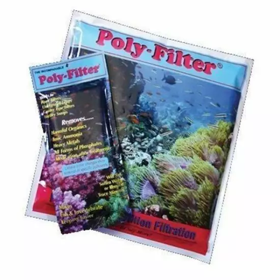 x3 PK Poly Filter Poly-Bio-Marine, Fish Aquarium Filter Media Pad, , 4” x 8”