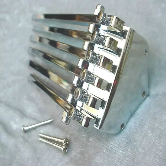 WELL MADE FINGER STYLE TAILPIECE FOR ARCHTOP GUITAR - CHROME