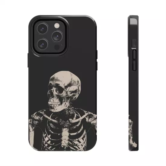 Dark Skeleton Skull Tough iPhone & Samsung Galaxy Cases Cover, Gift For Men