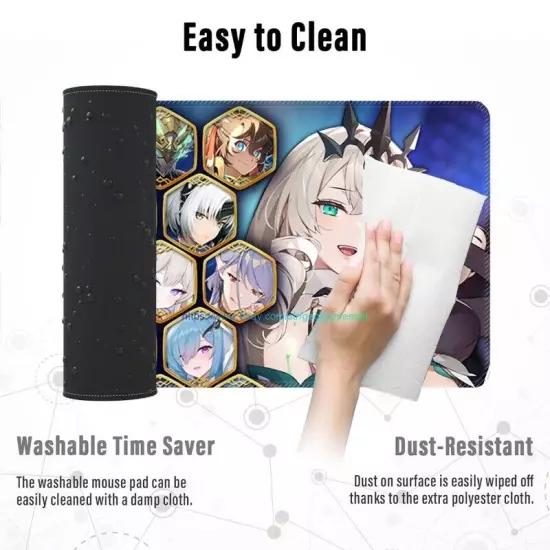 Epic Seven 7 Sexy Anime Girls Large RGB Gaming Mouse Pad Keyboard Play Table Mat