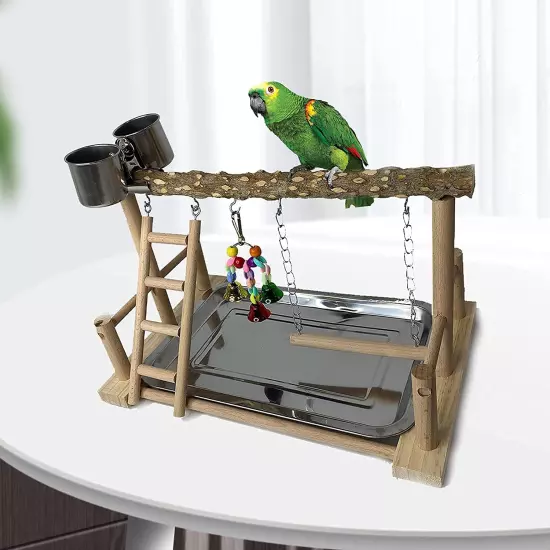 Bird Playground Birdcage Playstand Pet Bird Perch Platform Stand Parrot