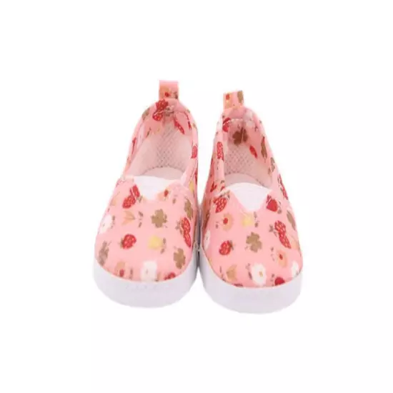 Strawberry sneakers flats made for 18'' Americang girl shoes footwear