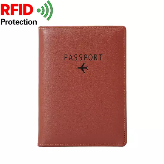 RFID Blocking Slim Travel Passport Wallet Leather ID Card Case Cover Wallet US