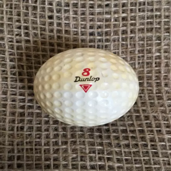 RARE LOGO Dunlop Tuf Fli #8 Red Triangle Vintage Golf Ball RARE