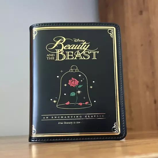 NWT Disney X Kate Spade Beauty And The Beast Passport Holder Card Case Leather