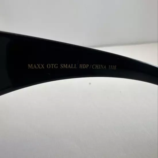 Maxx Sunglasses OTG Small HDP Black with Amber Lens