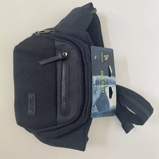 Travelon Waist Pack Anti-Theft RFID Blocking Navy Heather NWT