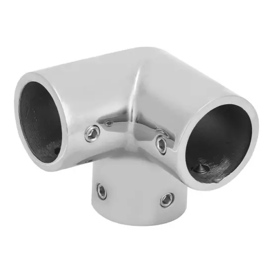 3-Way Stainless Steel Corner Pipe Fitting Tube Connector Side Outlet Elbow