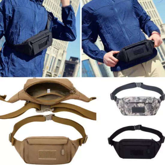 Nylon Tactical Waist Bags Messenger Pack EDC Storage Pouch Waterproof Outdoor