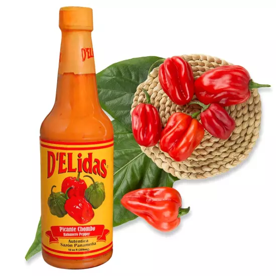 D'ELidas Habanero Hot Sauce Natural Habanero Pepper Hot Sauce Chombo Picante ...