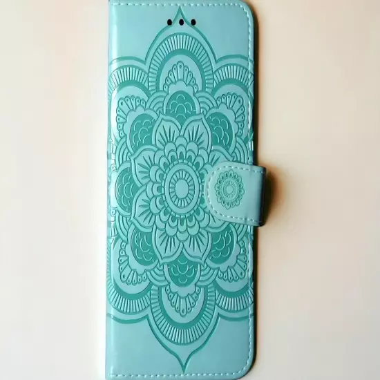 FOR SAMSUNG GALAXY A20 A30 - WALLET CELL PHONE CASE GALAXY - FLOWER EMBOSSED