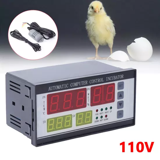 Automatic Digital Incubator Temperature Humidity Controller XM-18 Thermostat