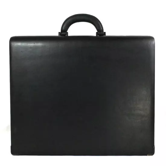 Tumi Leather Large Slim Side Latch Hard Attache Bk