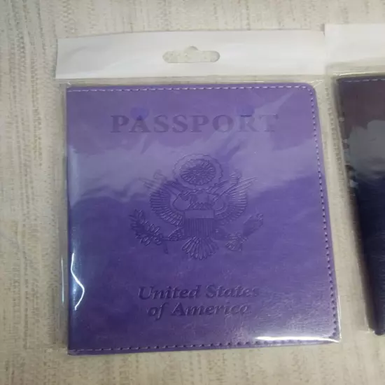 2 Passport Case Slim USA Cover Holder Travel ID Card RFID Block