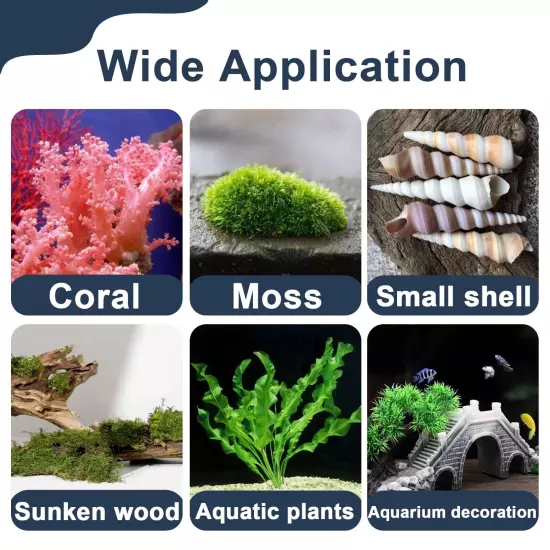 25Pcs Aquarium Glue, Safe and Quick-Drying aquascape Reef Glue Aquarium Safe ...