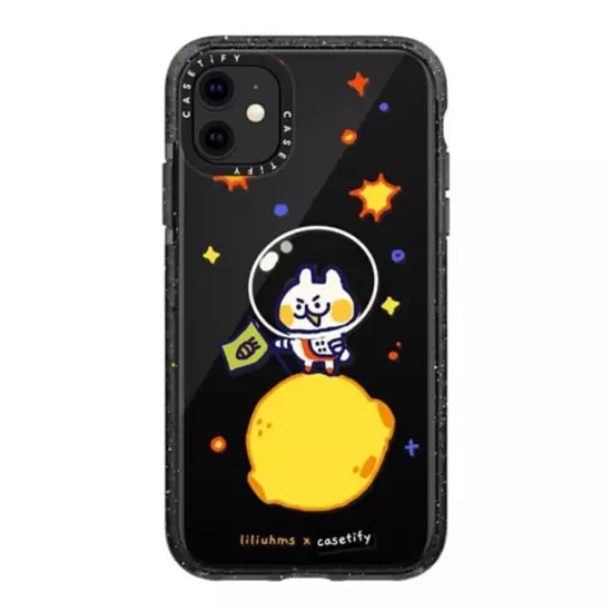 casetify Impact Case for iPhone 11 - Bun in Space by liliuhms - Clear Black