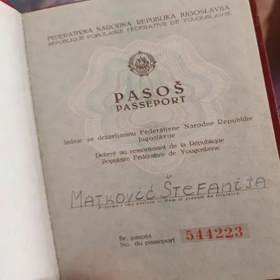 Original EX Communist Yugoslavia Passport From 1963 - With Visas And Seals