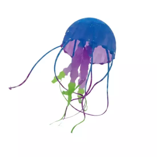 Fluorescent Artificial Jellyfish Aquarium Fish Tank Landscape Glow in Dark~