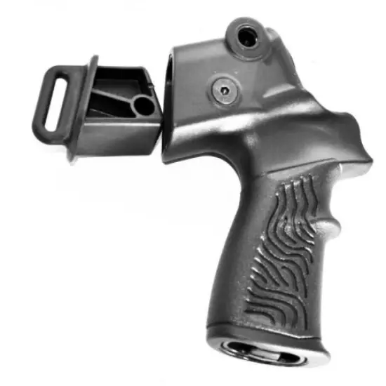 Mossberg 500 590 maverick 88 holder with sling swivel and cap pistol stock kit.